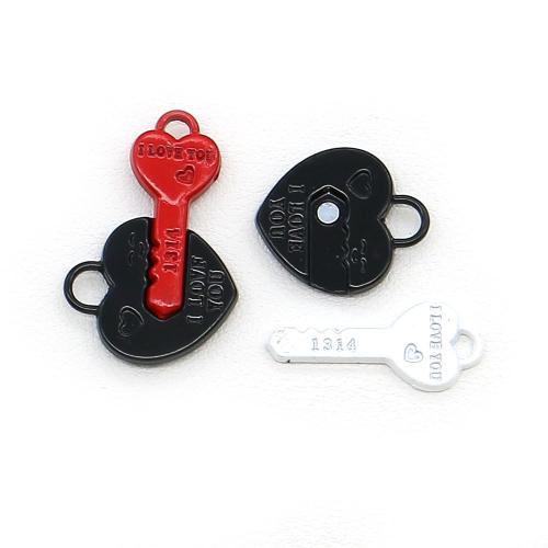 Tibetan Style Enamel Pendants, plated, DIY & with magnetic & different styles for choice, 100Pairs/Bag, Sold By Bag