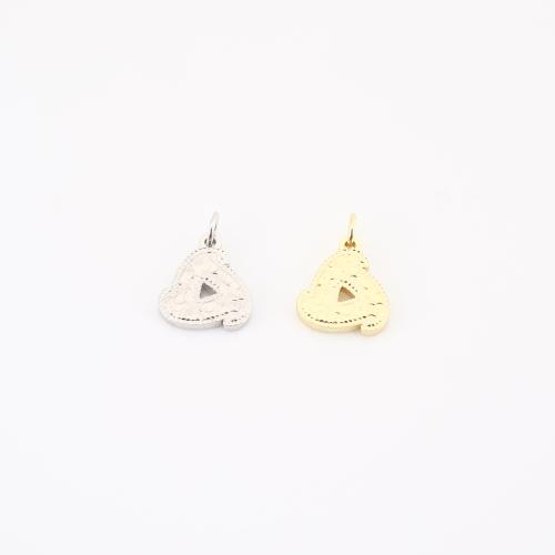 Brass Jewelry Pendants, plated, DIY & hollow, more colors for choice, 13x10x2mm, Sold By PC