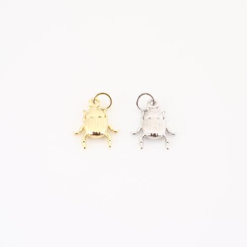 Brass Jewelry Pendants, plated, DIY, more colors for choice, 17x11x3mm, Sold By PC