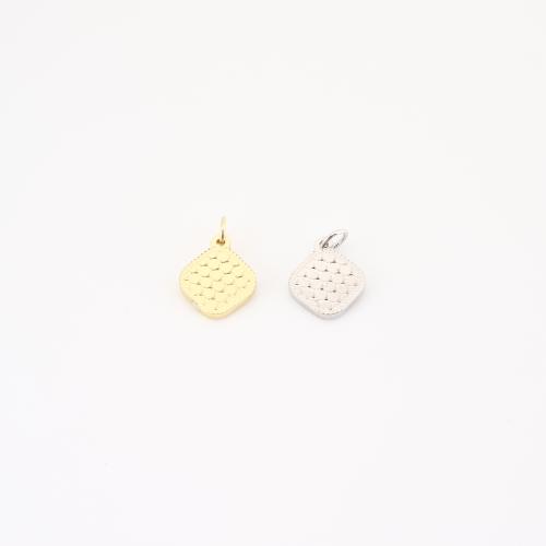 Brass Jewelry Pendants, Geometrical Pattern, plated, DIY, more colors for choice, 14x10x1mm, Sold By PC
