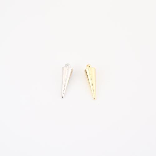 Brass Jewelry Pendants, Geometrical Pattern, plated, DIY, more colors for choice, 16x5x5mm, Sold By PC