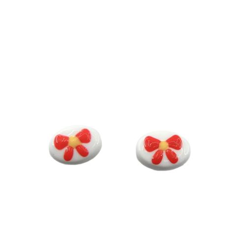 Porcelain Jewelry Beads, DIY & different styles for choice & enamel, 10.50x14x7.20mm, Hole:Approx 2mm, 100PCs/Bag, Sold By Bag