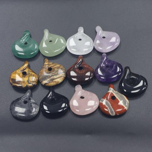 Gemstone Pendants Jewelry, polished, DIY & different materials for choice & hollow, 28x25x5mm, Sold By PC