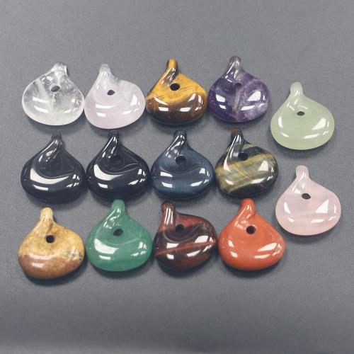 Gemstone Pendants Jewelry, polished, DIY & different materials for choice & hollow, 23x20x7mm, Hole:Approx 2mm, Sold By PC