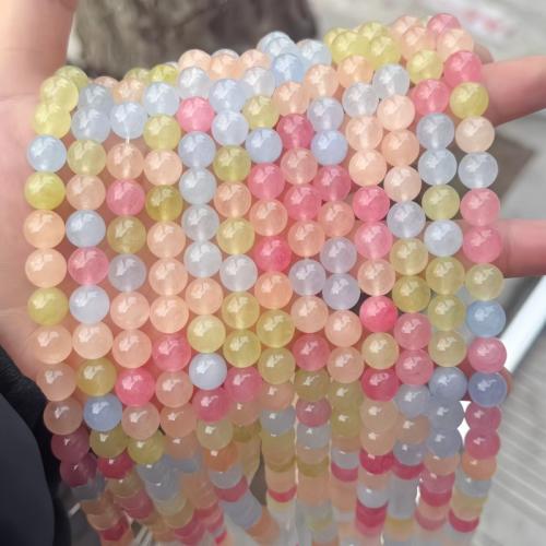 Gemstone Beads, Round, DIY & different size for choice, multi-colored, Sold By Strand