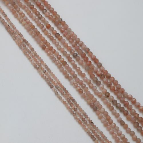 Gemstone Jewelry Beads, Elestial Skeletal Black Moonstone, Round, DIY & different size for choice & faceted, Sold By Strand