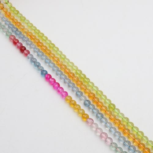Round Crystal Beads, polished, DIY & different size for choice, more colors for choice, Sold By Strand