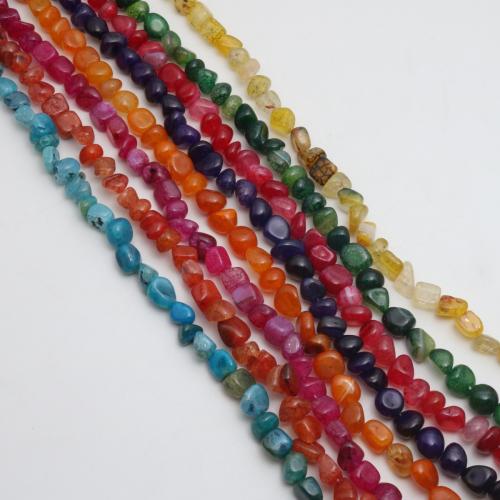 Agate Beads, irregular, polished, DIY, more colors for choice, beads size 5-13mm, Sold Per Approx 38 cm Strand