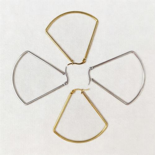 304 Stainless Steel Lever Back Earring, Geometrical Pattern, plated, fashion jewelry & Unisex, more colors for choice, 50x50mm, Sold By Pair