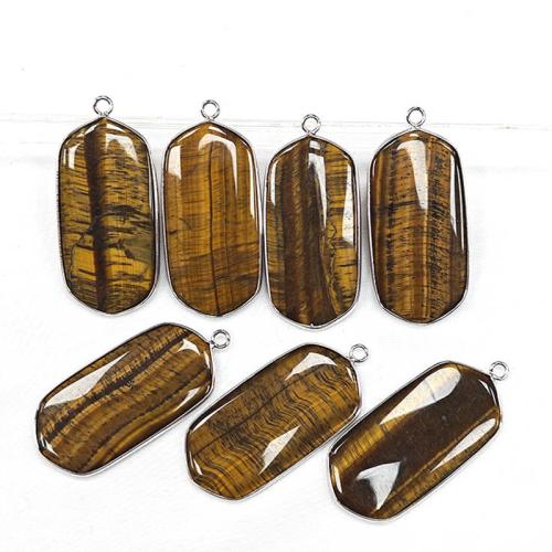 Gemstone Pendants Jewelry, Geometrical Pattern, platinum color plated, DIY & different materials for choice, 45x20mm, Sold By PC