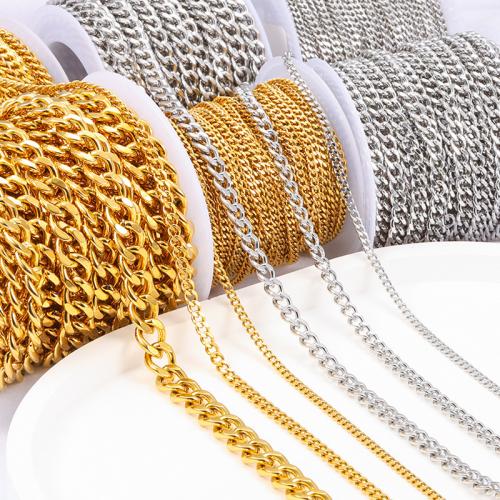 Stainless Steel Oval Chain, plated, DIY & different styles for choice, Sold By m