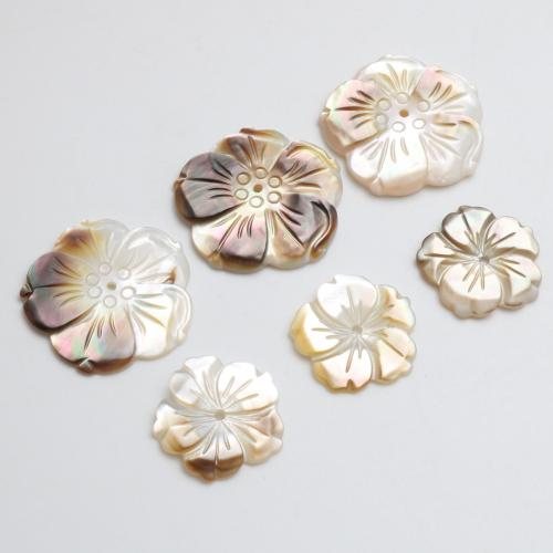 Muschel Anhänger, Blume, geschnitzt, DIY & verschiedene Größen vorhanden, 27x20mm, verkauft von PC