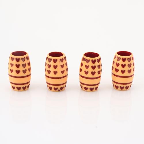 Resin Jewelry Beads, DIY, 15x9x9mm, 100PCs/Lot, Sold By Lot