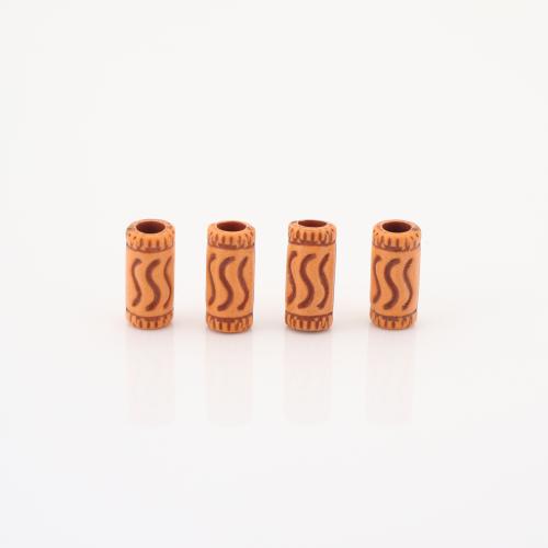 Resin Jewelry Beads, Round Tube, DIY, 11x5x5mm, 100PCs/Lot, Sold By Lot