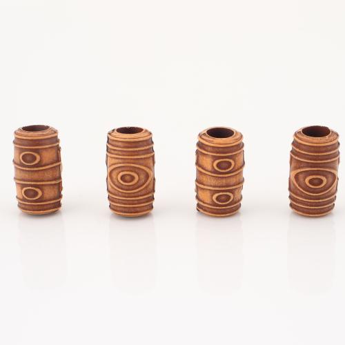 Resin Jewelry Beads, Round Tube, DIY, 18x10x10mm, 100PCs/Lot, Sold By Lot