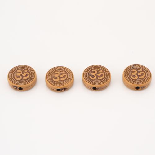Resin Jewelry Beads, Round, DIY, 15x15x4mm, 100PCs/Lot, Sold By Lot