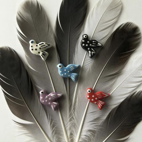 Porcelain Jewelry Beads, Dove, DIY, more colors for choice, 28x22x6mm, 100PCs/Bag, Sold By Bag