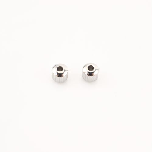 Acier inoxydable Spacer Perles, Acier inoxydable 304, DIY, couleur originale, 6x6x6mm, 100PC/lot, Vendu par lot