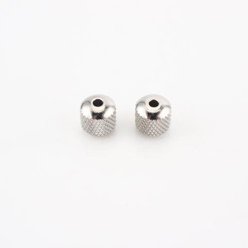 Acier inoxydable Spacer Perles, Acier inoxydable 304, DIY, couleur originale, 8x8x8mm, 100PC/lot, Vendu par lot