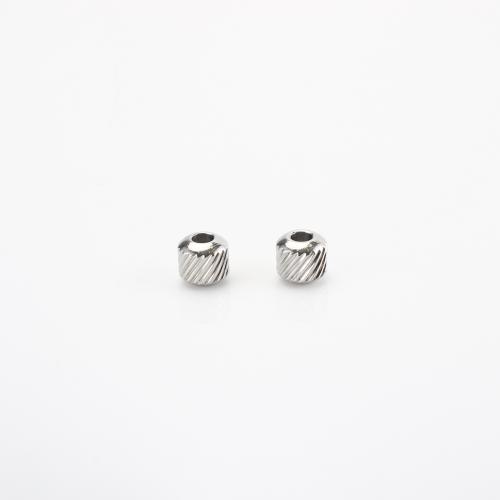 Stainless Steel Spacer Beads, 304 Stainless Steel, DIY, original color, 6x6x6mm, 100PCs/Lot, Sold By Lot