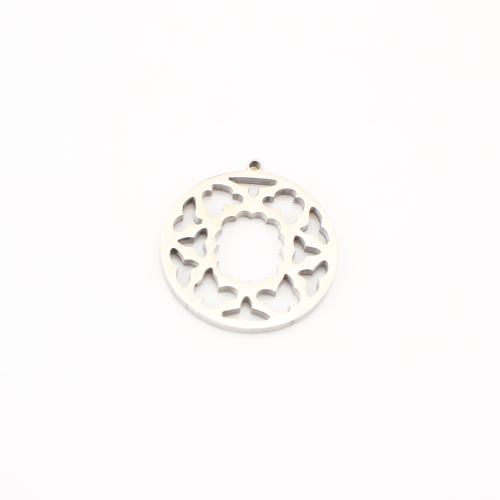 Stainless Steel Pendants, 304 Stainless Steel, DIY & hollow, original color, 22x20x2mm, 20PCs/Lot, Sold By Lot