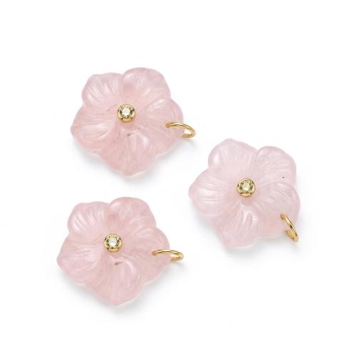 Gemstone Pendants Jewelry, with Brass, DIY & different styles for choice & with rhinestone, Sold By PC