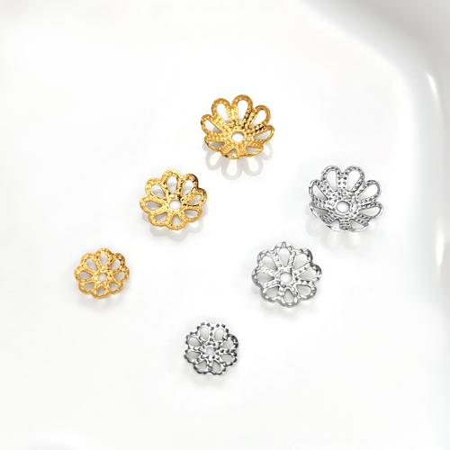 Stainless Steel Bead Cap, 316 Stainless Steel, Vacuum Ion Plating, DIY & hollow, more colors for choice, Sold By PC