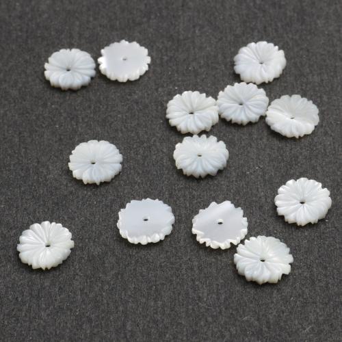 Pendentifs de coquillages blancs naturels, coquille blanche, gravé, DIY, 10.30mm, Vendu par PC