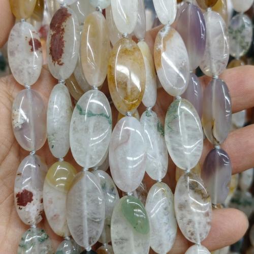Agate Beads, Flat Oval, DIY, more colors for choice, 20x40mm, Sold Per Approx 38 cm Strand