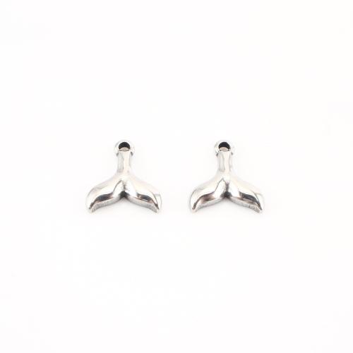 Edelstahl Schmuck Anhänger, 304 Edelstahl, DIY, originale Farbe, 14x12x3mm, 20PCs/Menge, verkauft von Menge