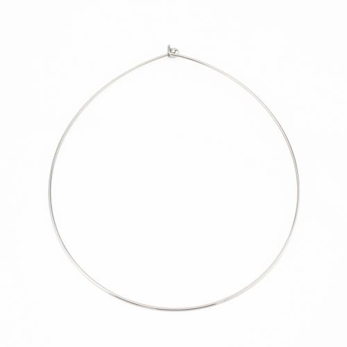 Acier inoxydable 304 Bracelet fil, DIY, couleur originale, 160x130x6mm, Vendu par PC