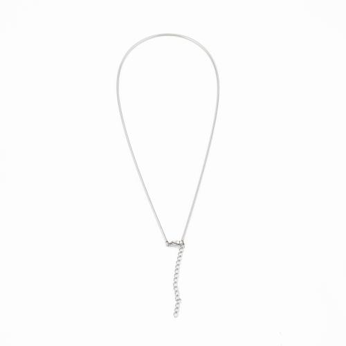 Acier inoxydable 304 Chaîne, DIY & chaîne serpent, couleur originale, 450x6x6mm, Vendu par PC