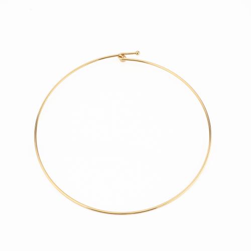 Acier inoxydable 304 Bracelet fil, Placage de couleur d'or, DIY, 145x135x7mm, Vendu par PC