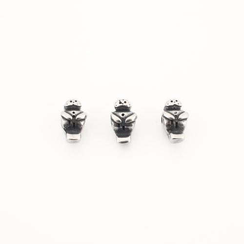 Acier inoxydable Spacer Perles, Acier inoxydable 304, Vintage & DIY, 10x6x6mm, Vendu par PC