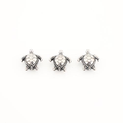 Acier inoxydable Spacer Perles, Acier inoxydable 304, tortue, Vintage & DIY, 11x10x5mm, Vendu par PC
