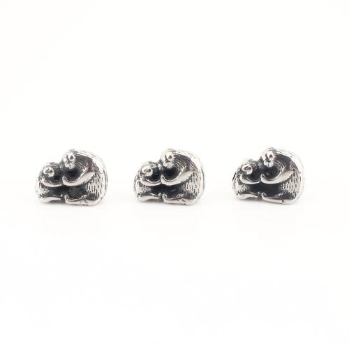 Perlas de acero inoxidable, acero inoxidable 304, Animal, Vintage & Bricolaje, 9x12x5mm, Vendido por UD