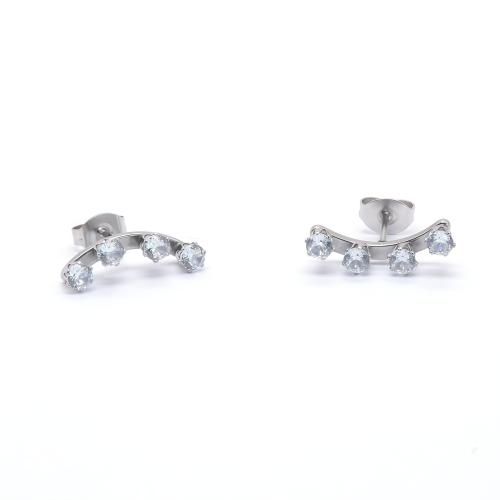 acero inoxidable 304 pendiente de perforación, unisexo & micro arcilla de zirconia cúbica, color original, 16mm, Vendido por UD