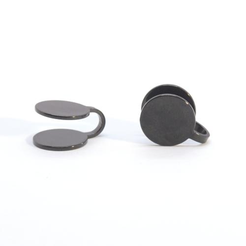 304 Stainless Steel Earring Cuff, Round, plated, fashion jewelry & Unisex, more colors for choice, 12x5.50mm, Sold By PC