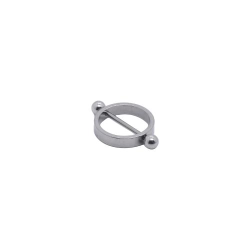 304 Edelstahl Brustpiercings, plattiert, für Frau & hohl, keine, 30x20mm, verkauft von PC