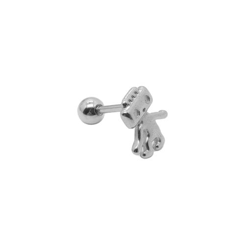 304 Stainless Steel Piercing Earring, polished, different styles for choice & for woman, original color, Sold By Pair