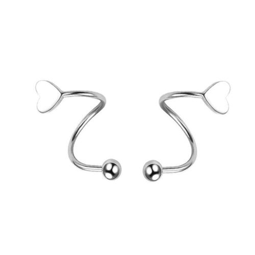 304 Edelstahl Ohrpiercing, plattiert, unisex & verschiedene Stile für Wahl, verkauft von Paar