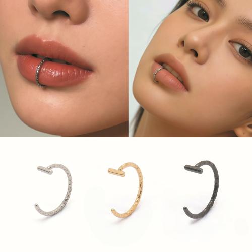 304 Edelstahl Lippenpiercing, plattiert, Modeschmuck & unisex, keine, 10mm, verkauft von PC