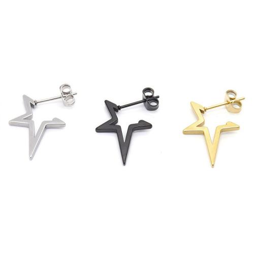 304 Edelstahl Ohrstecker, plattiert, Modeschmuck & unisex, keine, 17x23mm, verkauft von PC