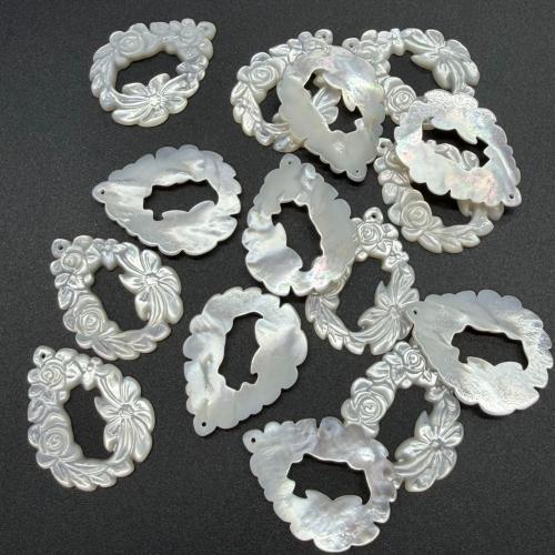Подвески из ракушек, Белая раковина для губ, резной, DIY, 25x33mm, продается PC