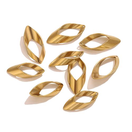 Edelstahl Schmuck Anhänger, 304 Edelstahl, Rhombus, plattiert, DIY & hohl, keine, verkauft von PC