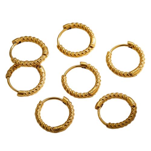304 Edelstahl Huggie Ohrreifen, plattiert, Modeschmuck & unisex, keine, verkauft von PC