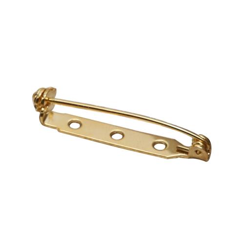 Bases para Broches de Metal, chapado en oro de 18 K, Bricolaje & diverso tamaño para la opción, Vendido por UD