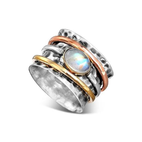 metal anillo, chapado, diverso tamaño para la opción & para mujer, agujero:aproximado 1.5mm, tamaño:6-10, Vendido por UD