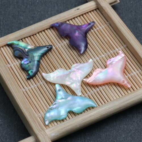 Natural Abalone Shell Pendants, DIY, 25.30x3.40x19.10mm, Sold By PC