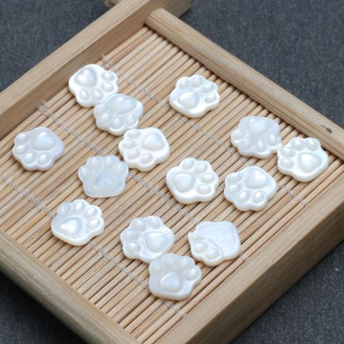Pendentifs de coquillages blancs naturels, coquille blanche, gravé, DIY, 10x9.40mm, Vendu par PC